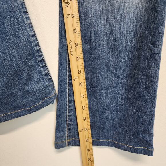 Lucky Brand Sweet Bootcut Jeans Size 10 30" Medium Wash Distressed Stretch Soft - Picture 11 of 14